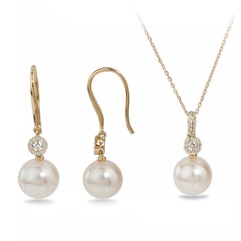 UMI Pearls ALIKA Diamond Pearl Set