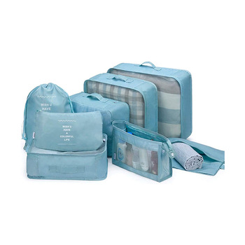 Kutiepaw 8-Set Travel Organizer Set with Shoe Bag