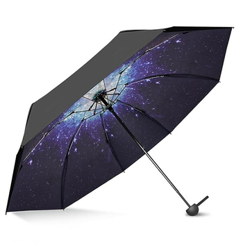 Kutiepaw 8 Rib Mini Folding Travel Umbrella with Case
