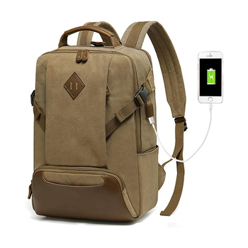 Kutiepaw Canvas Travel Laptop Backpack