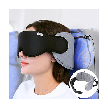 Kutiepaw Travel Neck Pillow with Eye Mask Set